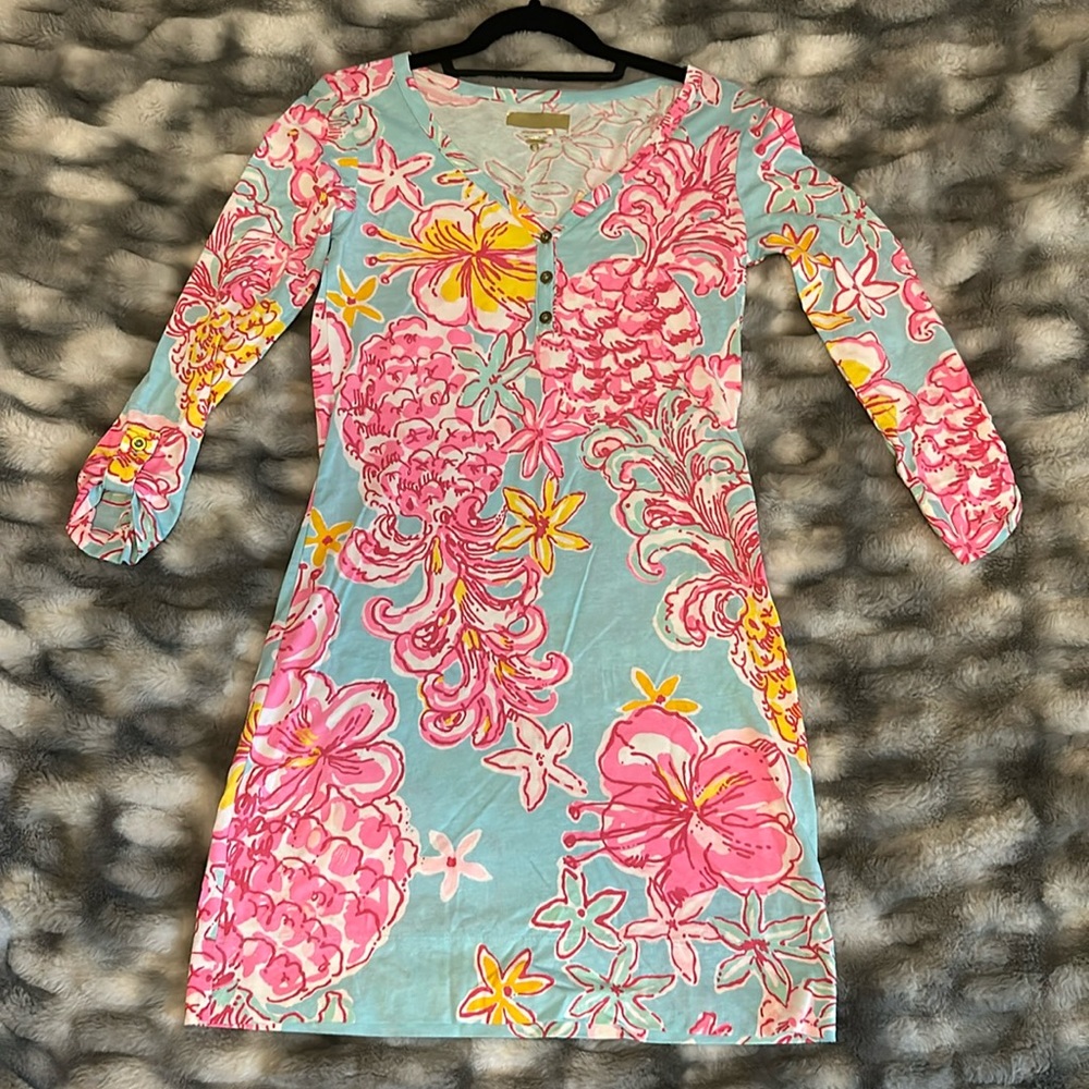 Lilly Pulitzer 100% Pima cotton dress size small / fits like XS